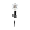 Applique Neordic Aik max.1x40W E27 Noir 230V Métal - Pas cher