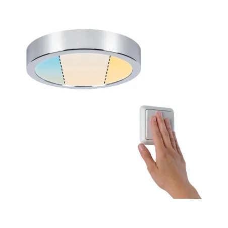 WallCeiling FR Aviar IP44 LED _W TunW 220mm Chrome 230V plastique -...