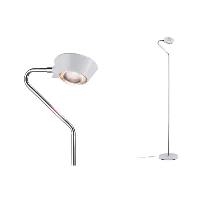 Lampadaire Ramos grad LED 11W Blc dépoli Chrome 230 V Synthétique/M...