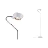 Lampadaire Ramos grad LED 11W Blc dépoli Chrome 230 V Synthétique/M...