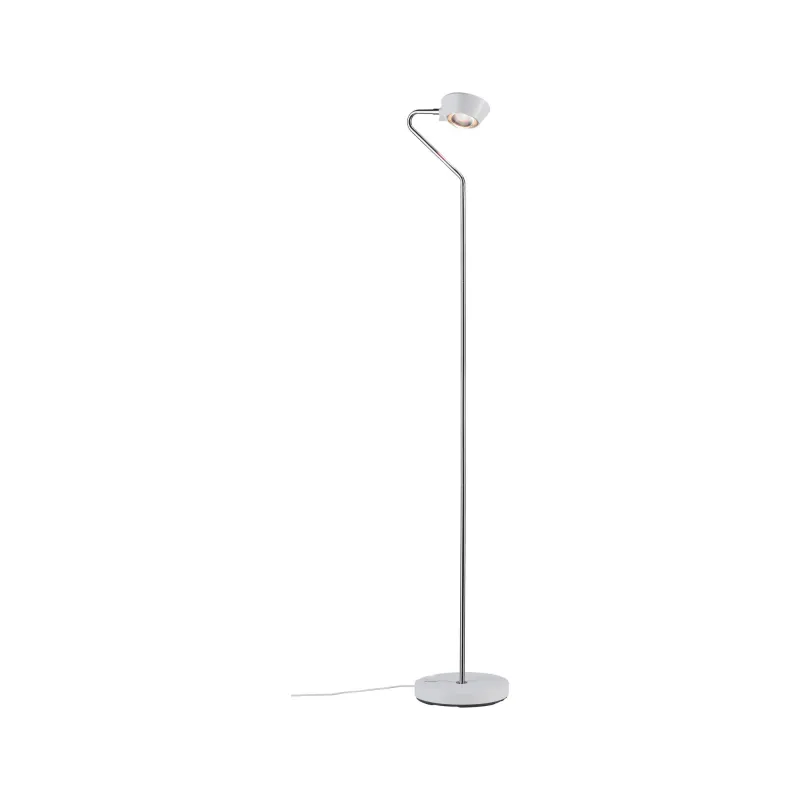 Lampadaire Ramos grad LED 11W Blc dépoli Chrome 230 V Synthétique/M...