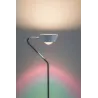 Lampadaire Ramos grad LED 11W Blc dépoli Chrome 230 V Synthétique/M...