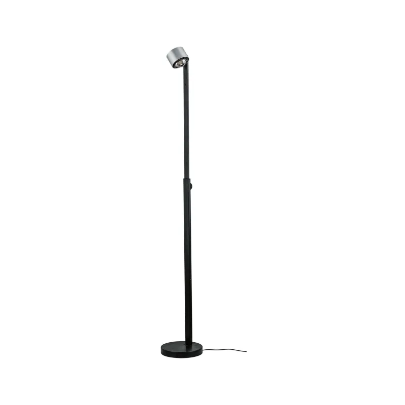 Liseuse/pied Aldan grad LED 1x15,5W Noir/Alu brossé 230V aluminium ...