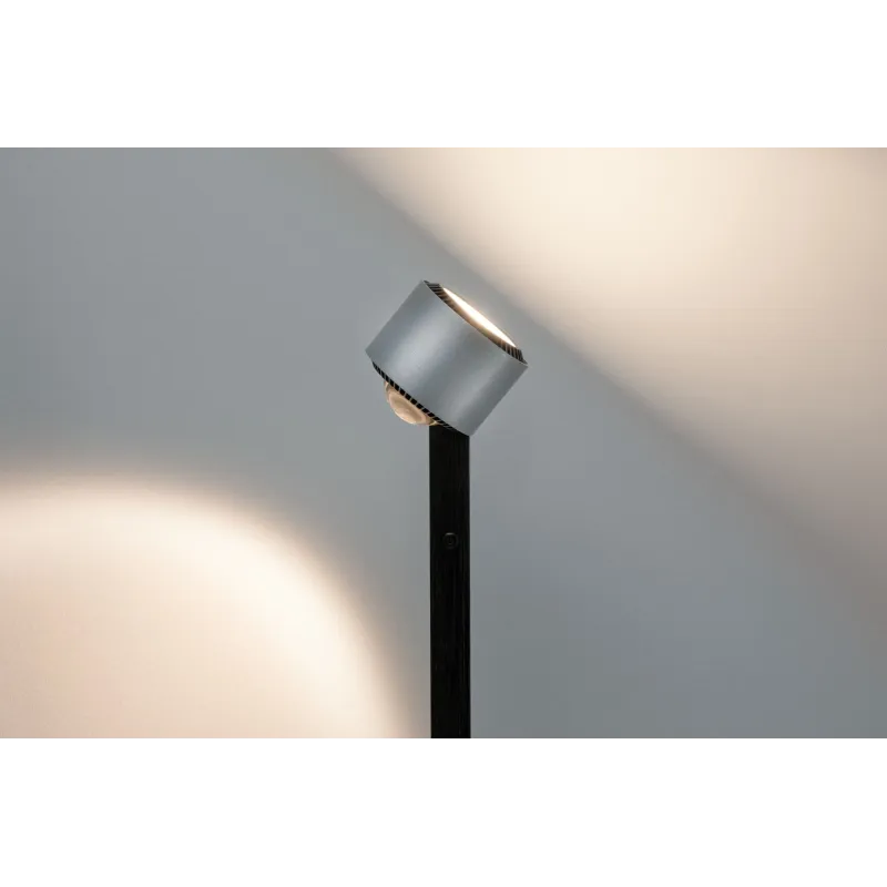Liseuse/pied Aldan grad LED 1x15,5W Noir/Alu brossé 230V aluminium ...