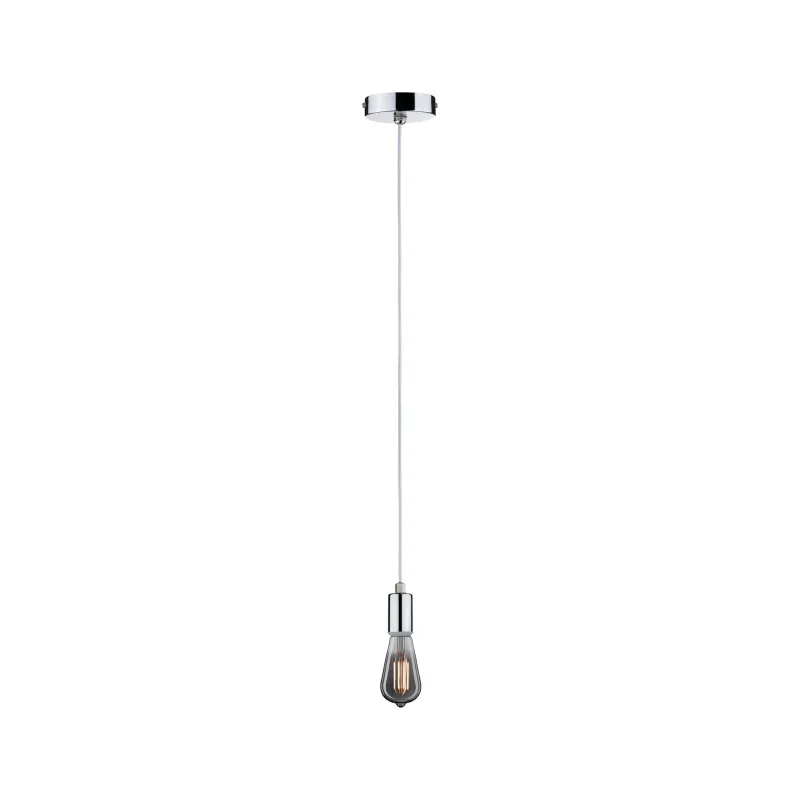Suspensions Larus IP44 max1x20W E27 chrome 230V métal - Pas cher