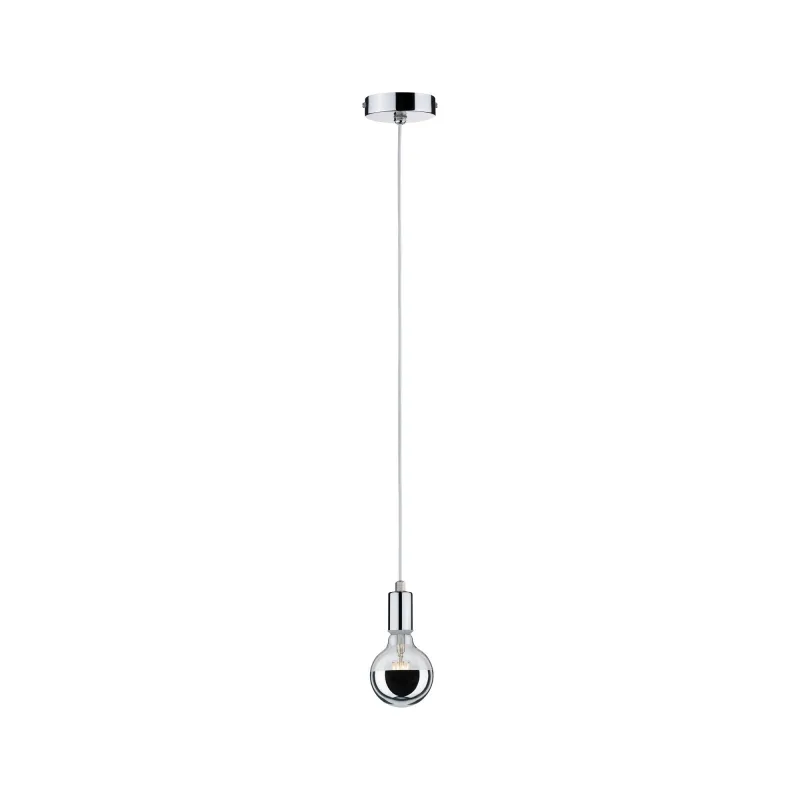 Suspensions Larus IP44 max1x20W E27 chrome 230V métal - Pas cher