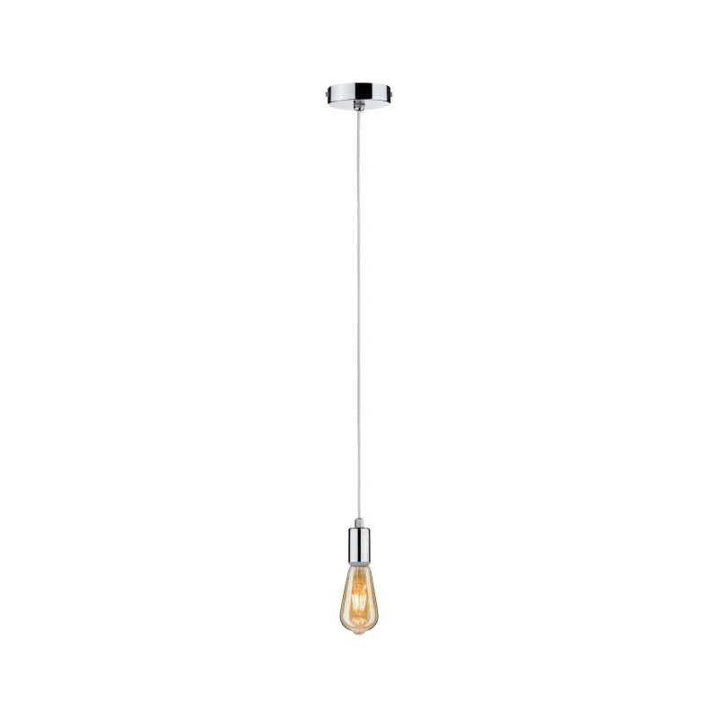 Suspensions Larus IP44 max1x20W E27 chrome 230V métal - Pas cher