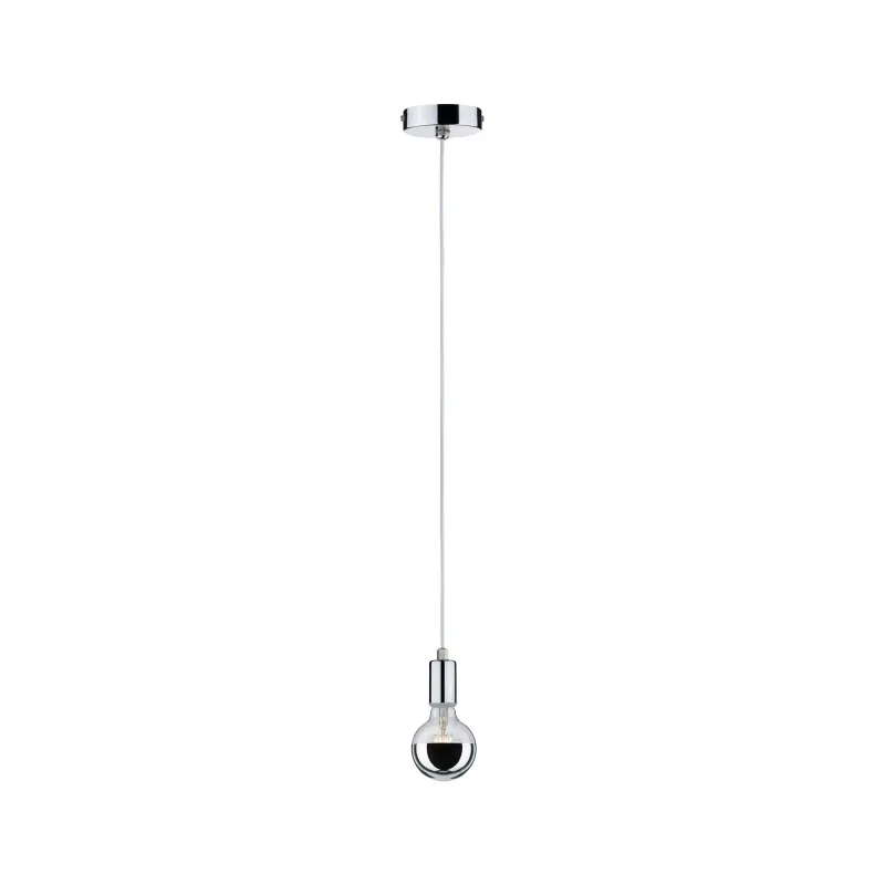 Suspensions Larus IP44 max1x20W E27 chrome 230V métal - Pas cher