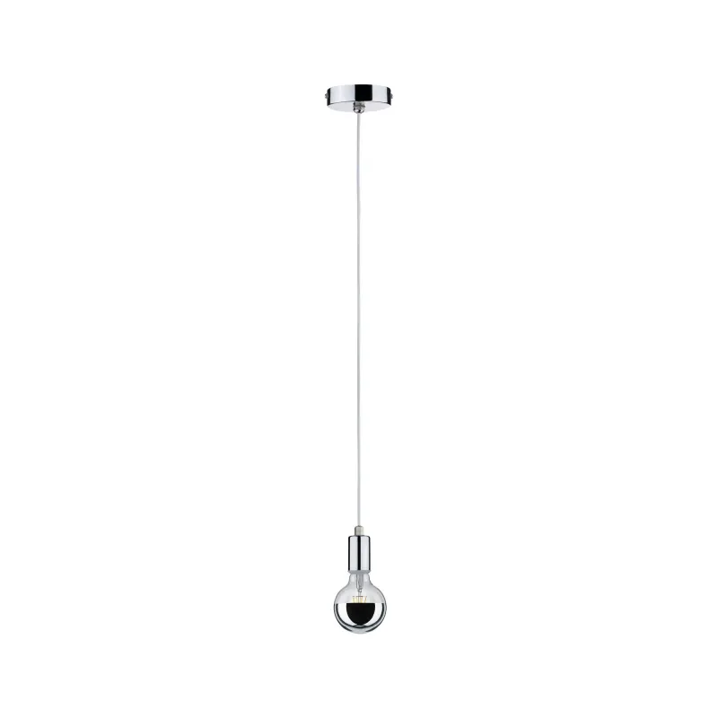 Suspensions Larus IP44 max1x20W E27 chrome 230V métal - Pas cher