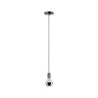 Suspensions Larus IP44 max1x20W E27 Chrome Noir 230V Métal - Pas cher