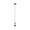 Suspensions Larus IP44 max1x20W E27 Chrome Noir 230V Métal - Pas cher