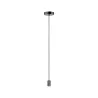 Suspensions Larus IP44 max1x20W E27 Chrome Noir 230V Métal - Pas cher