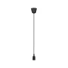 Suspension Ketil IP44 max1x20W E27 noir 230V silicone/plastique - P...
