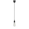 Suspension Ketil IP44 max1x20W E27 noir 230V silicone/plastique - P...