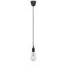 Lum en susp Neordic Ketil max1x20W E27 Noir 230V silicone/plastique...