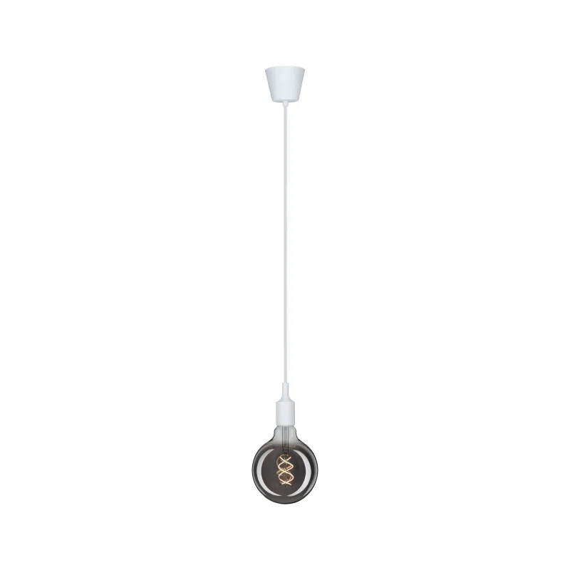 Lum en susp Neordic Ketil max1x20W E27 Blanc 230V Silicone/plastiqu...