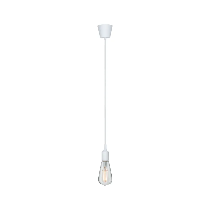 Lum en susp Neordic Ketil max1x20W E27 Blanc 230V Silicone/plastiqu...