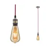 Lum en susp Neordic Eldar max1x20W E27 Rouge/Bruni 230V Métal - Pas...