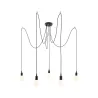 Suspension Ketil Neordic max.5x20W E27 noir 230V silicone/métal - P...