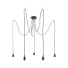 Suspension Ketil Neordic max.5x20W E27 noir 230V silicone/métal - P...