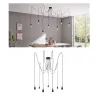 Suspension Ketil Neordic max.7x20W E27 noir 230V silicone/métal - P...