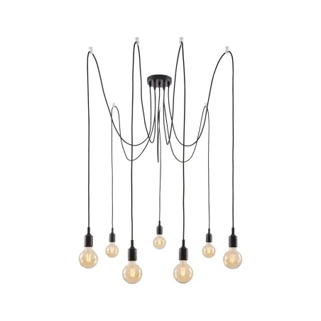 Suspension Ketil Neordic max.7x20W E27 noir 230V silicone/métal - P...
