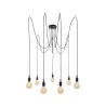Suspension Ketil Neordic max.7x20W E27 noir 230V silicone/métal - P...