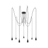 Suspension Ketil Neordic max.7x20W E27 noir 230V silicone/métal - P...