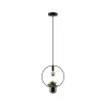 Suspension Neordic Tasja max1x20W E27 Noir/cuivre 230V métal - Pas ...