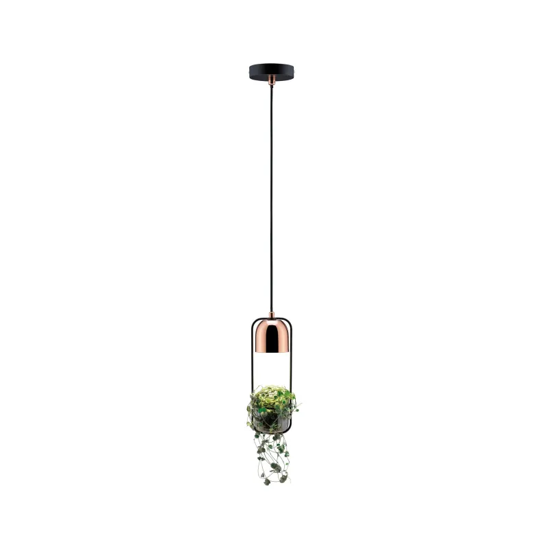 Suspension Neordic Fanja max 1x20W GU10 Noir/cuivre 230V métal - Pa...