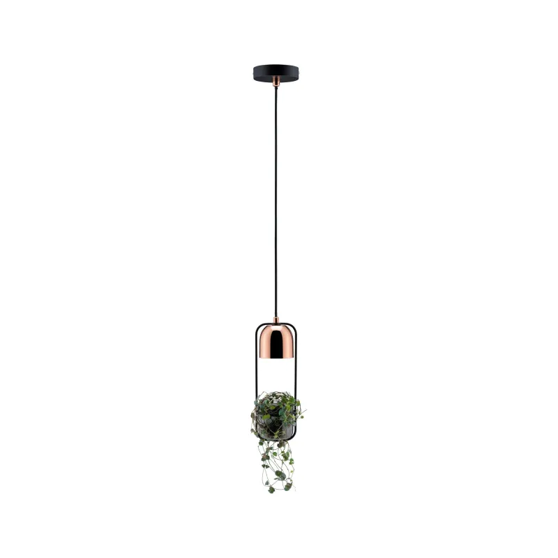 Suspension Neordic Fanja max 1x20W GU10 Noir/cuivre 230V métal - Pa...