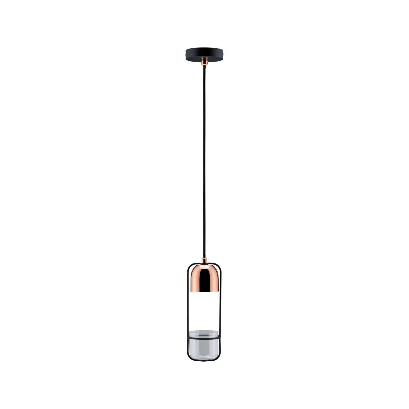 Suspension Neordic Fanja max 1x20W GU10 Noir/cuivre 230V métal - Pa...