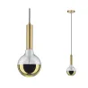 Suspension Neordic Kine max1x20W E27 Laiton brossé 230V, métal - Pa...