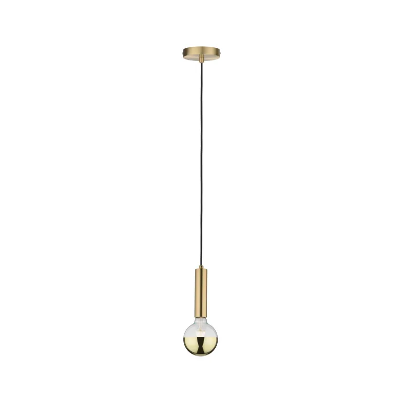 Suspension Neordic Kine max1x20W E27 Laiton brossé 230V, métal - Pa...