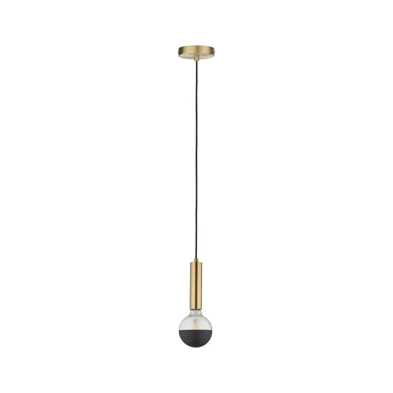 Suspension Neordic Kine max1x20W E27 Laiton brossé 230V, métal - Pa...