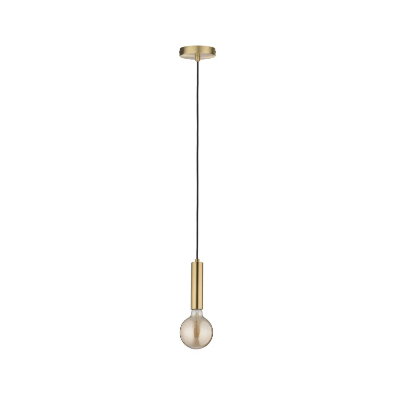 Suspension Neordic Kine max1x20W E27 Laiton brossé 230V, métal - Pa...