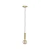 Suspension Neordic Kine max1x20W E27 Laiton brossé 230V, métal - Pa...
