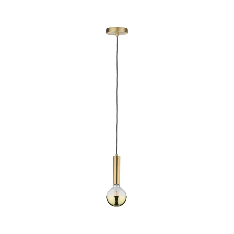 Suspension Neordic Kine max1x20W E27 Laiton brossé 230V, métal - Pa...