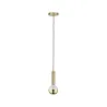 Suspension Neordic Kine max1x20W E27 Laiton brossé 230V, métal - Pa...