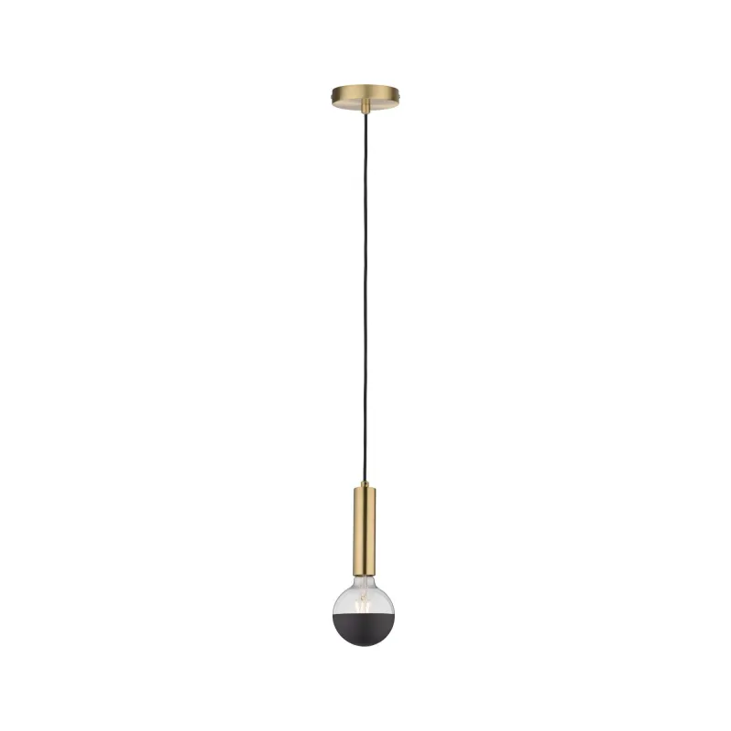 Suspension Neordic Kine max1x20W E27 Laiton brossé 230V, métal - Pa...