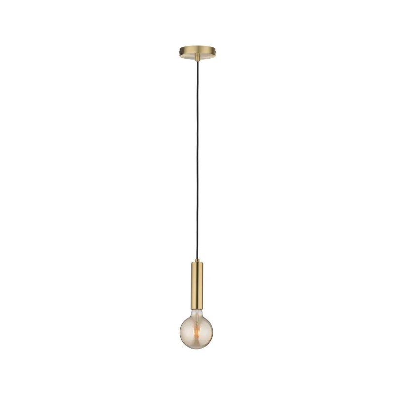Suspension Neordic Kine max1x20W E27 Laiton brossé 230V, métal - Pa...