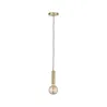 Suspension Neordic Kine max1x20W E27 Laiton brossé 230V, métal - Pa...