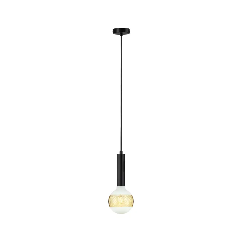 Suspension Neordic Kine max 1x20W E27 Noir 230V métal - Pas cher