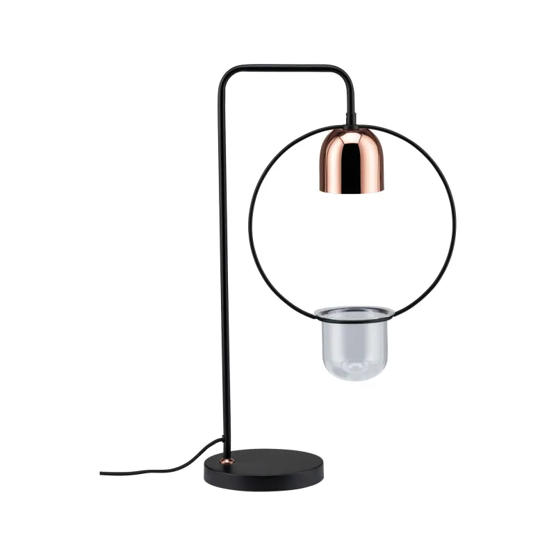 Lampe à poser Neordic Fanja max 1x20W GU10 Noir/cuivre 230V métal -...
