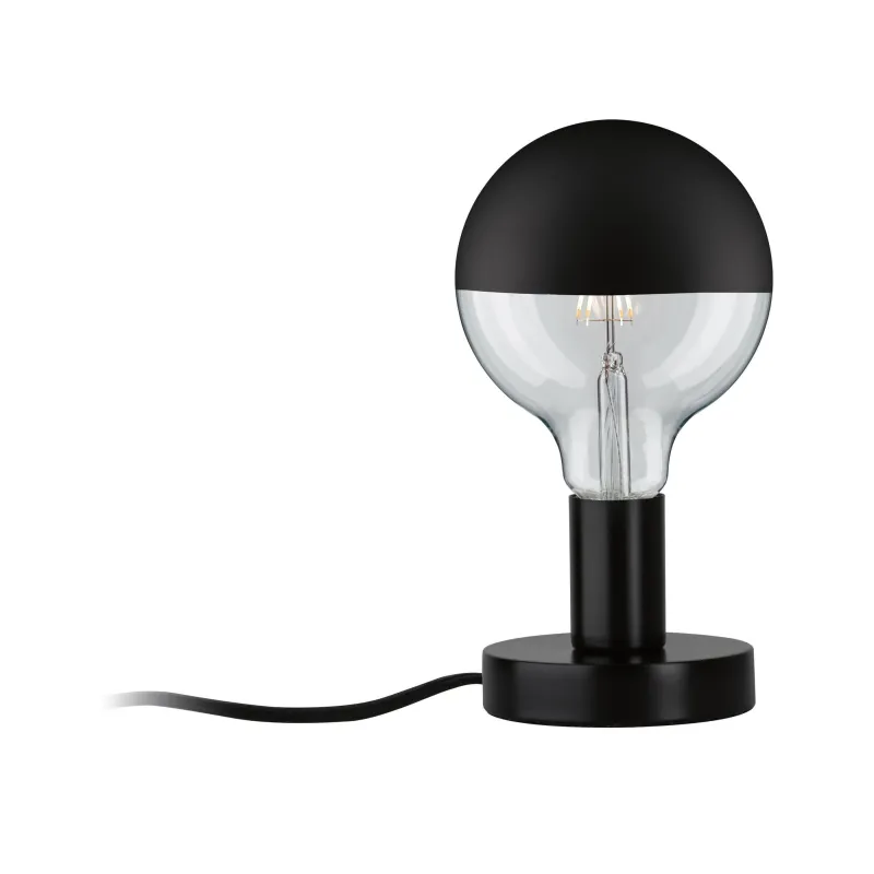 Lampe à poser Neordic Haldor max 1x20W E27 Noir 230V métal - Pas cher