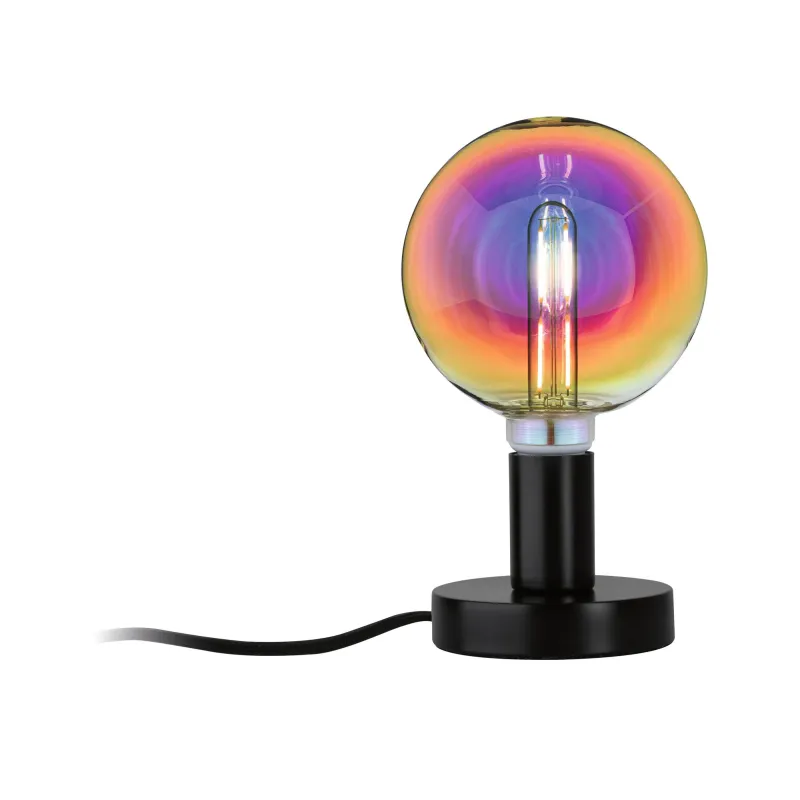 Lampe à poser Neordic Haldor max 1x20W E27 Noir 230V métal - Pas cher