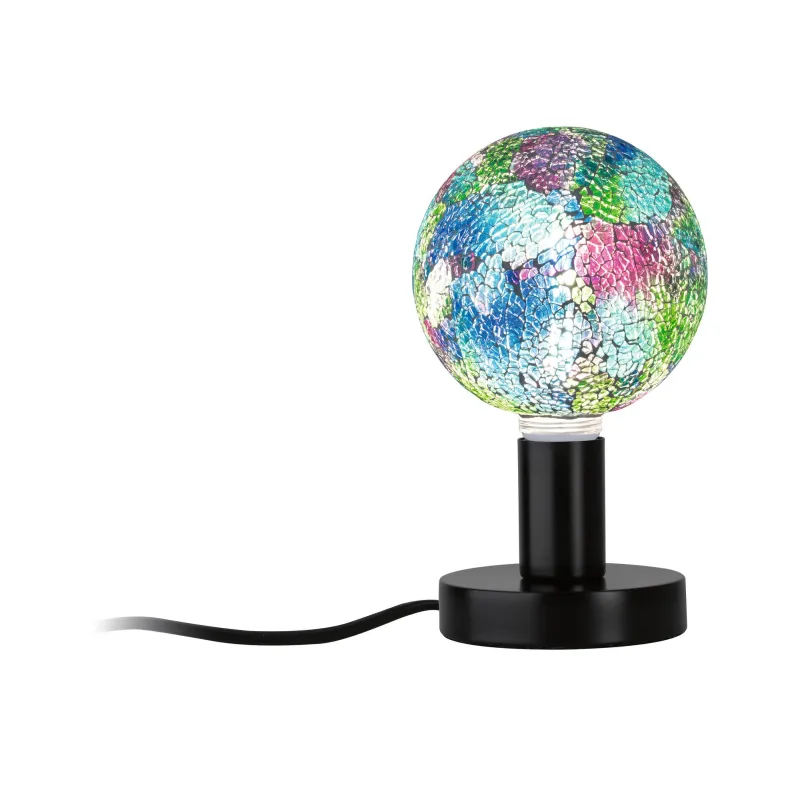 Lampe à poser Neordic Haldor max 1x20W E27 Noir 230V métal - Pas cher