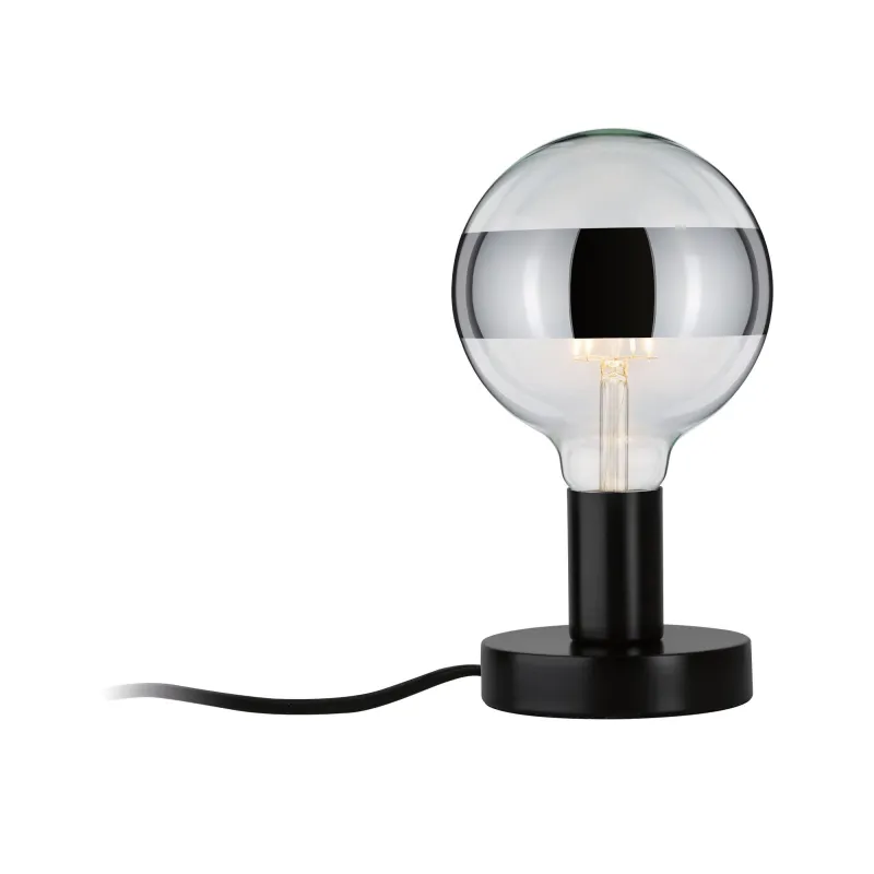 Lampe à poser Neordic Haldor max 1x20W E27 Noir 230V métal - Pas cher