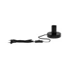 Lampe à poser Neordic Haldor max 1x20W E27 Noir 230V métal - Pas cher