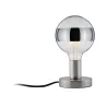 Lampe à poser Neordic Haldor max 1x20W E27 Acier brossé 230V métal ...